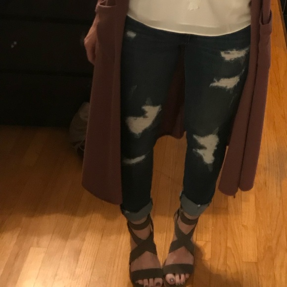 Express • Ankle High Rise Jeans • size 4R - Picture 6 of 6